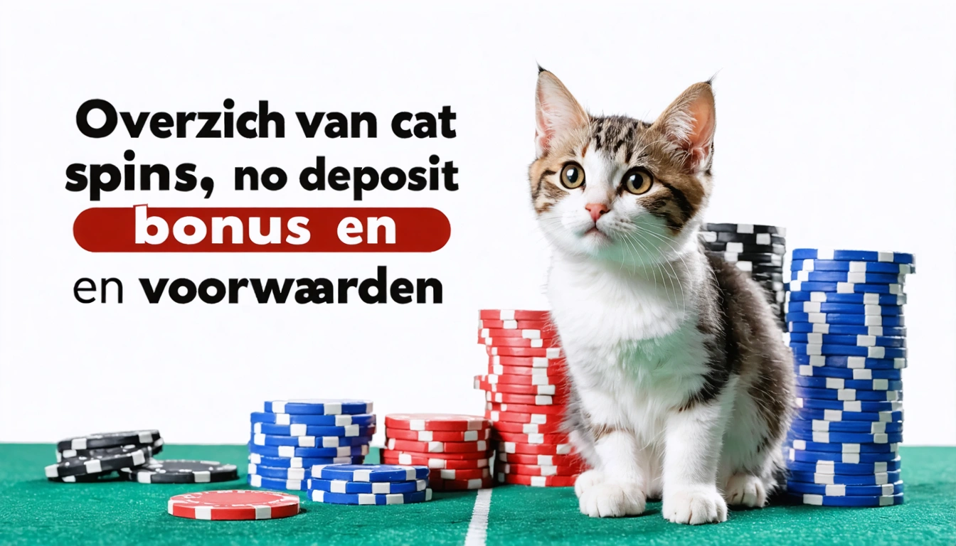 Overzicht van Cat spins no deposit bonus en voorwaarden